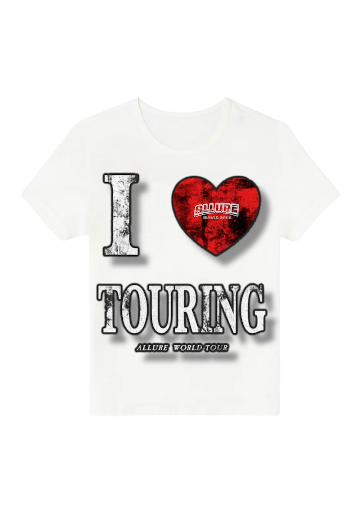 Woman “I LOVE TOURING” CROPPED TEES