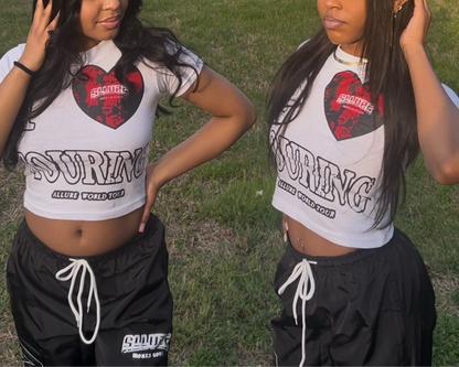 Woman “I LOVE TOURING” CROPPED TEES